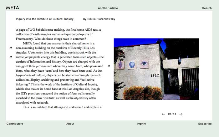 META journal article about ICI 2