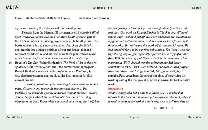 META journal article at ICI 9