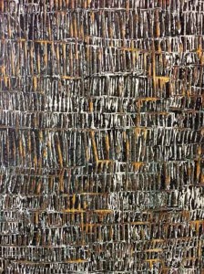 Christel Dillbohner The Passing of Time, 2010 Detail, oil, wax on wood 71" x 36"